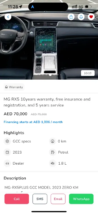 MG RX5 2023 for Sale in Sharjah Image-5