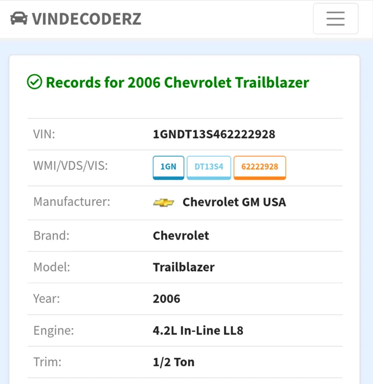 Chevrolet Trailblazer 2006 for Sale in Dubai Image-10