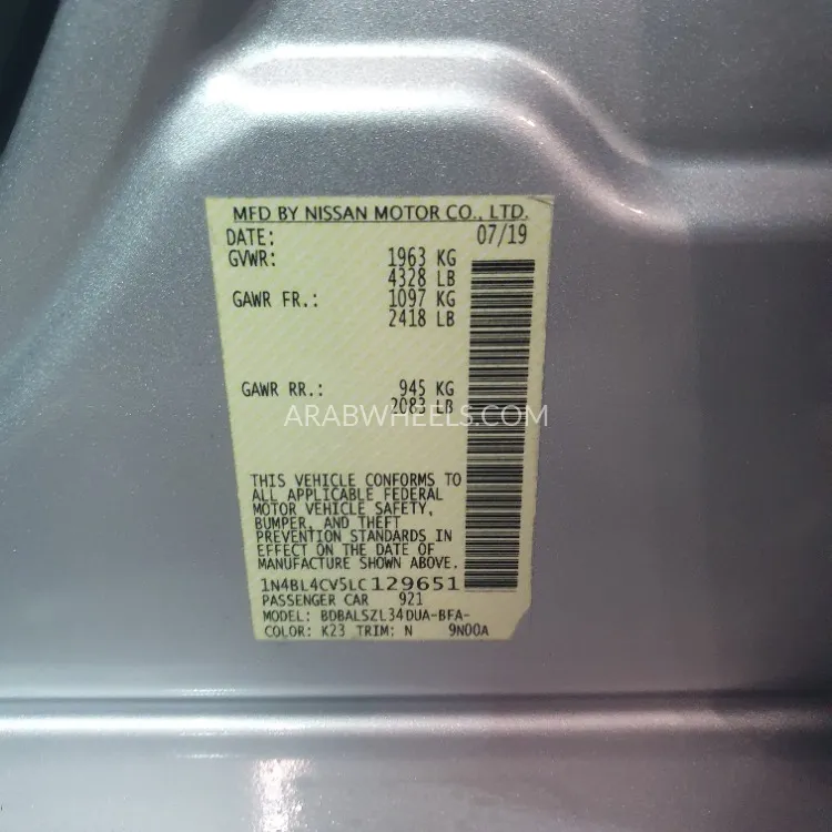 Nissan Altima 2020 for Sale in Sharjah Image-4