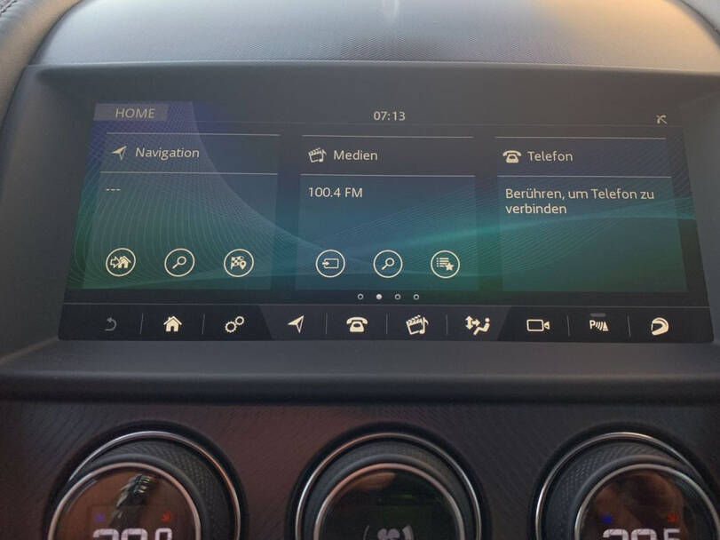 Jaguar F Type Interior Infotainment System